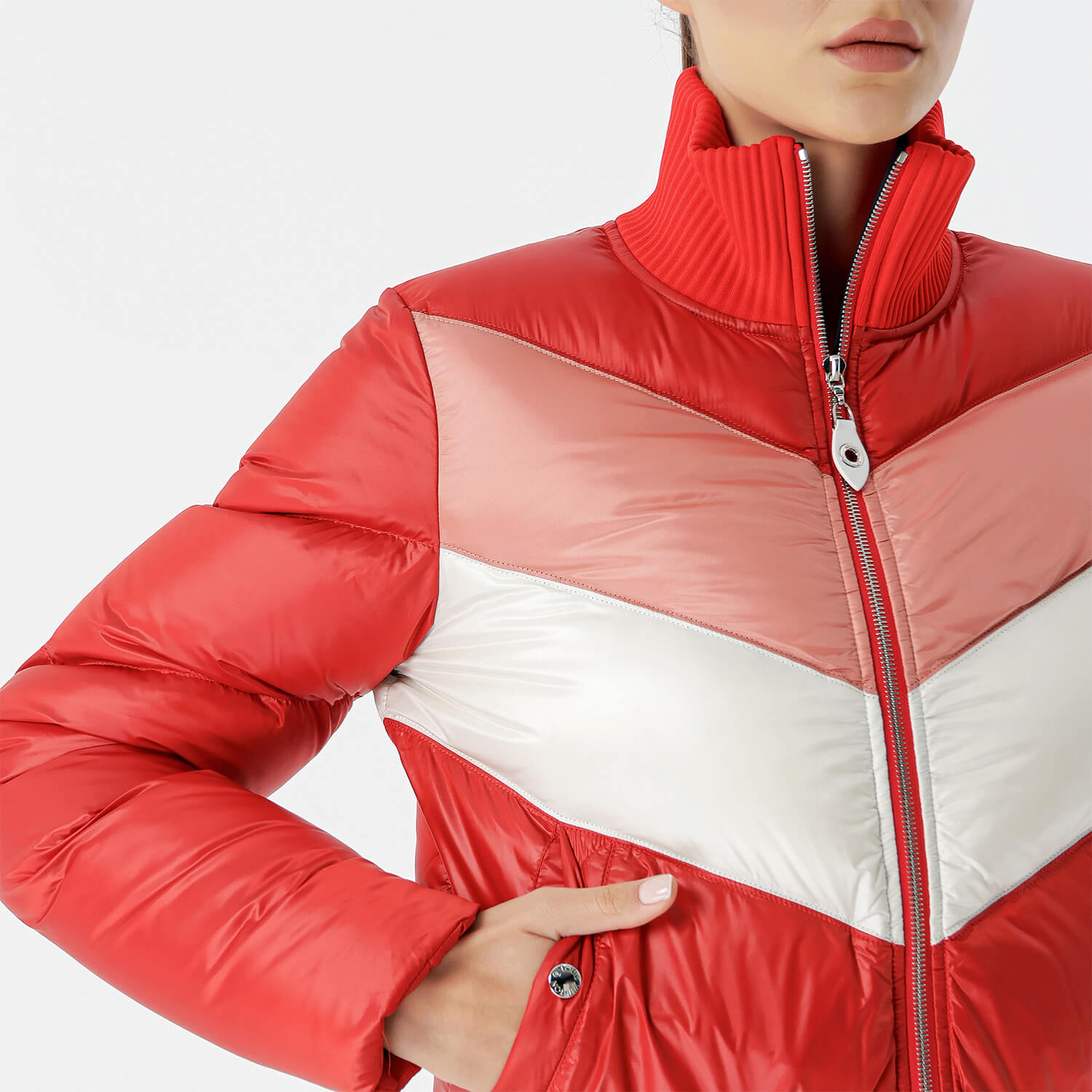 Louis Vuitton - Red&Pink Puffer Jacket